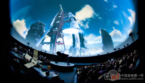 What technologies are used to achieve the stunning visual effects of the dome th